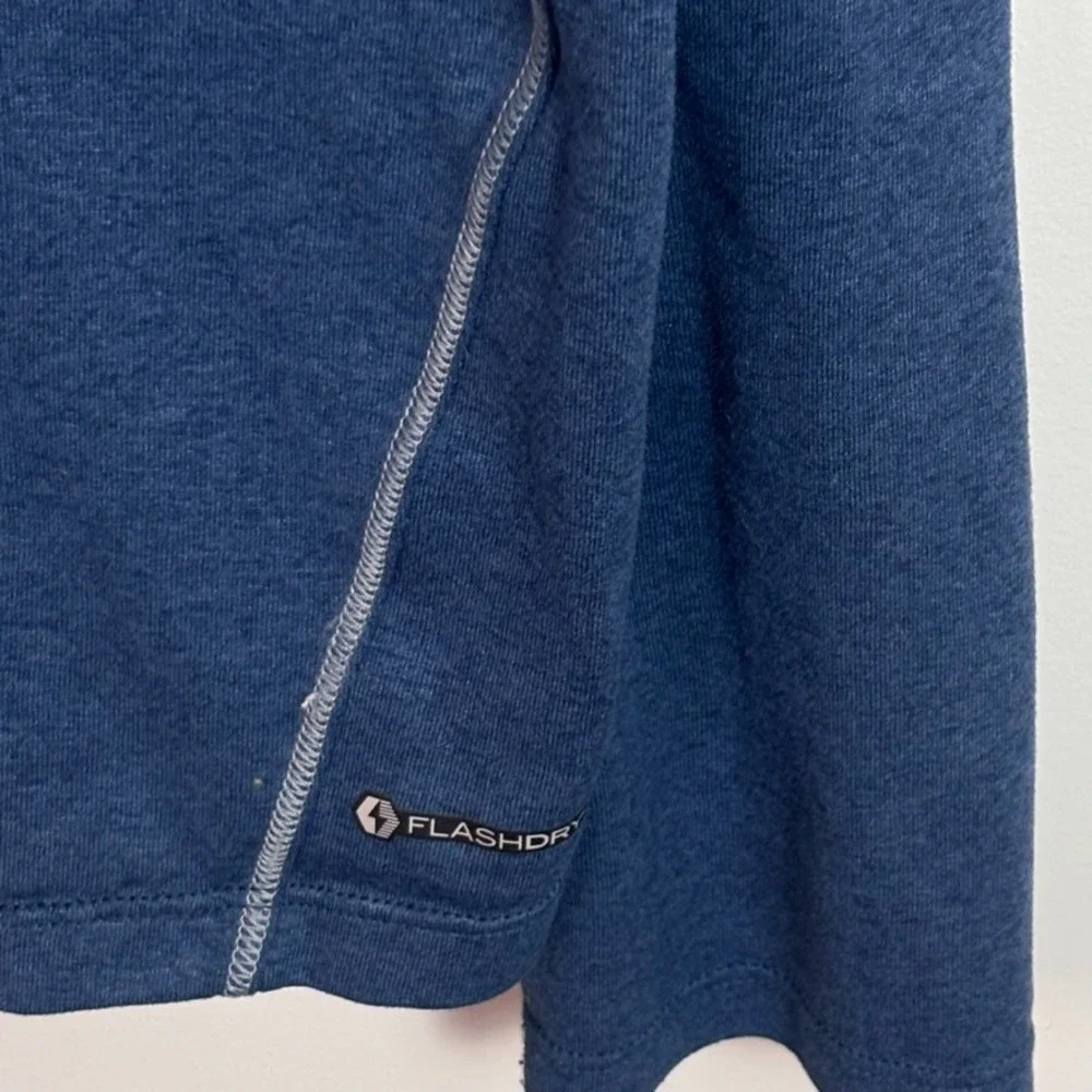 The North Face Mens Blue FlashDry-XS Hoodie Pullover Top sz Large Lightweight